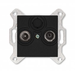 Розетка TV-R ABB Levit оконечная антрацит 5011H-A03503 2CHH083503A6063 5011H-A03503 63W