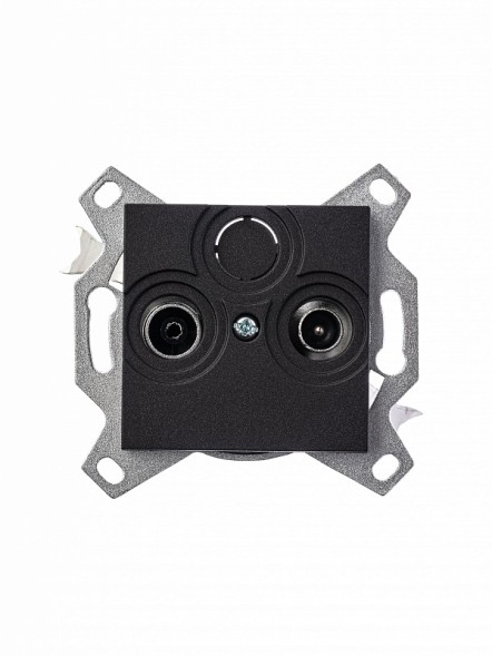 Розетка TV-R ABB Levit оконечная антрацит 5011H-A03503 2CHH083503A6063 5011H-A03503 63W