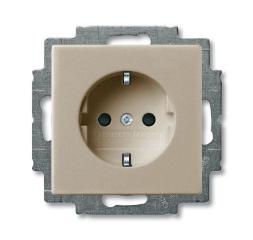 Розетка ABB Basic 55 шампань SCHUKO 16А 250В с винтовыми клеммами 2CKA002011A6146 23 EUC-93-507
