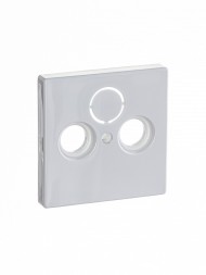 Накладка (центральная плата) ABB Solo davos/альпийский белый для TV-R-SAT розетки 2CKA001724A4332 1743-84-500