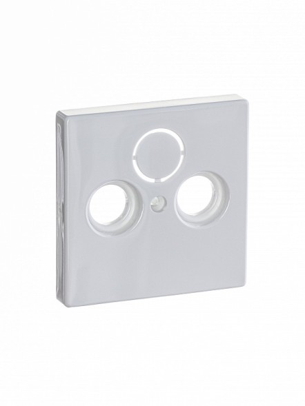 Накладка (центральная плата) ABB Solo davos/альпийский белый для TV-R-SAT розетки 2CKA001724A4332 1743-84-500