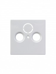 Накладка (центральная плата) ABB Solo davos/альпийский белый для TV-R-SAT розетки 2CKA001724A4332 1743-84-500