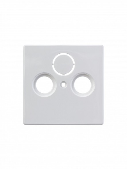 Накладка (центральная плата) ABB Solo davos/альпийский белый для TV-R-SAT розетки 2CKA001724A4332 1743-84-500