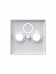 Накладка (центральная плата) ABB Solo davos/альпийский белый для TV-R-SAT розетки 2CKA001724A4332 1743-84-500