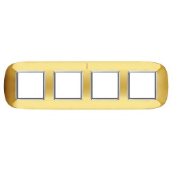 Рамка Bticino Axolute Овал Золото 2+2+2+2 модуля HB4802/4OR