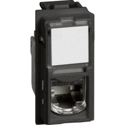 Розетка RJ45 Btnet Bticino Living Now черный UTP cat6A KG4279C6A