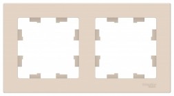Рамка Schneider Electric Atlasdesign Бежевый 2 поста ATN000202