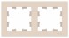 Рамка Schneider Electric Atlasdesign Бежевый 2 поста ATN000202