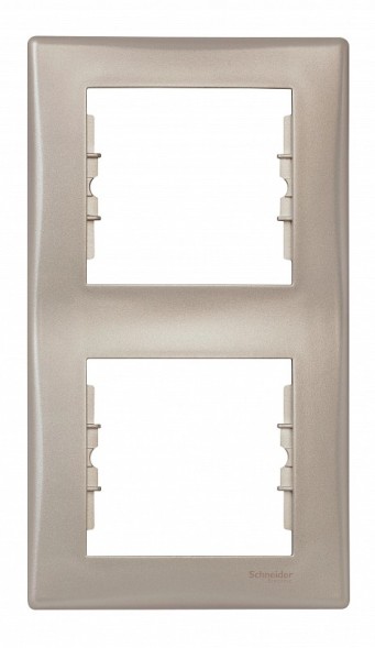 Рамка Schneider Electric Sedna Титан 2 поста вертикальная SDN5801168