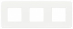 Рамка Schneider Electric Unica Studio Color Белый 3 поста NU280618