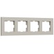 Рамка на 4 поста Slab (дымчатый софт) Werkel W0042917