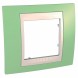 Рамка Schneider Electric Unica Хамелеон Зеленое яблоко / Бежевый 1 пост MGU6.002.563