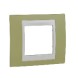 Рамка Schneider Electric Unica Хамелеон Зеленое яблоко / Бежевый 1 пост MGU6.002.563