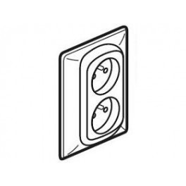 Лицевая панель Legrand Galea Life для розетки 2к+З французский стандарт 771035
