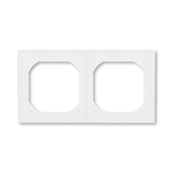 Рамка ABB Levit Белый / Белый 2 поста 55х55 для механизмов BJE 2CHH015520A4003 3901H-A05520 03