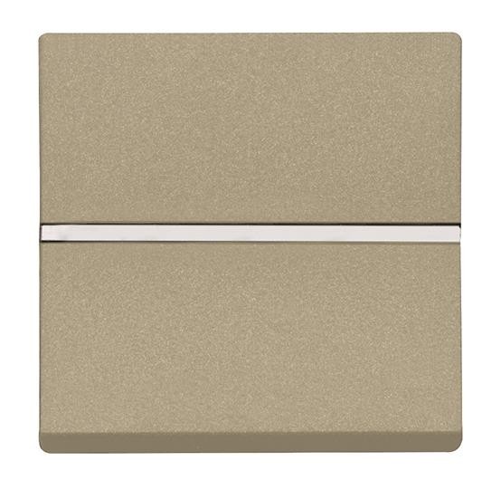 Механизм ABB Zenit шампань одноклавишной кнопки с нормально-закрытым контактом с клавишей без символа двухмодульный 2CLA220460N1901 N2204.6 CV