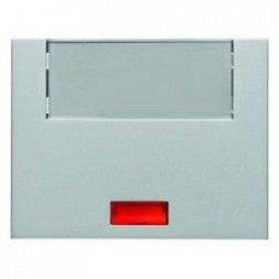 Клавиша Berker K.5 алюминий с 5 прилагаемыми линзами и большим полем для надписи 14967003