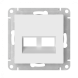 НАКЛАДКА двойная для информационных функций типа Keystone, БЕЛЫЙ Schneider Electric Art Gallery GAL000190
