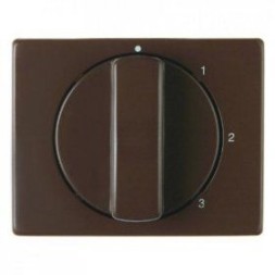 Центральная панель Berker R.1 Berker Arsys коричневый с блеском с вращающейся ручкой для 3-уровневого выключателя 10870001