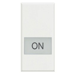 Клавиши Bticino Axolute Белый с подсвечиваемыми символами для выключатель в дизайне AXIAL - 1 модуль, ON HD4921LM