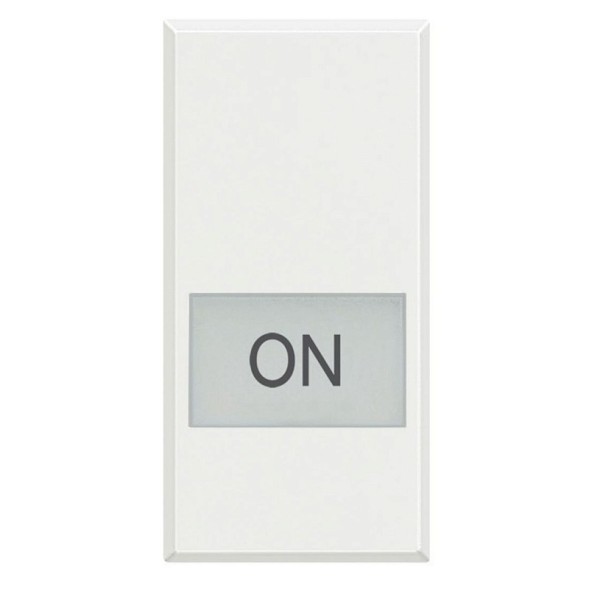 Клавиши Bticino Axolute Белый с подсвечиваемыми символами для выключатель в дизайне AXIAL - 1 модуль, ON HD4921LM