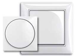 Плата центральная (накладка) ABB Basic 55 альпийский белый с поворотной ручкой с крепёжной гайкой и неоновой лампой подсветки 2CKA006599A2928 2115-94-507