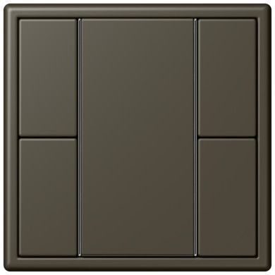 Кнопочный модуль КNX Jung Les Couleurs® Le Corbusier ombre naturelle 31 F 50 с двумя парами кнопок LC502TSA32140