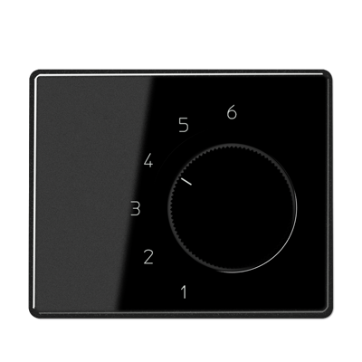 Накладка Jung SL 500 Черный термостата комнатного(мех TR236U,TR246U) SLTR236PLSW