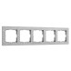 Рамка из поликарбоната на 5 постов Hammer серебряный W0052406