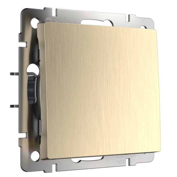 Клавиша для выключателя перекрестного (шампань рифленый) Werkel W1119010