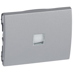 Лицевая панель Legrand Galea Life алюминий для выключателя с подсветкой 771311