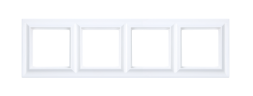 Рамка Jung ECO Profi Standart Белый матовый 4 поста EPS484WWM