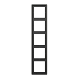 Рамка Jung LS 990 Лакированный алюминий 5 постов AL2985AN