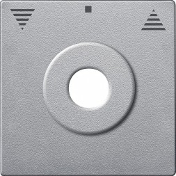 Центральная плата Merten M-серия алюминий с маркировкой «вверх/стоп/вниз» MTN3883-0460