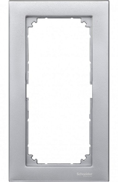 Рамка Merten M-Plan Алюминий 2 поста MTN488860