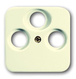 Накладка (центральная плата) ABB Bush-Duro 2000 SI слоновая кость для TV-R-SAT розетки 2CKA001724A4331 1743-03-212-500
