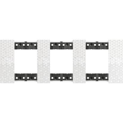 Рамка Bticino Living Now PIXEL 2+2+2-модульная KA4802M3MW