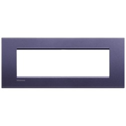 Рамка Bticino LivingLight Квадрат Синий шелк 7 модулей LNA4807CB