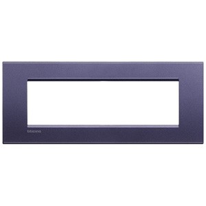 Рамка Bticino LivingLight Квадрат Синий шелк 7 модулей LNA4807CB