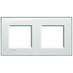 Рамка Bticino LivingLight Квадрат Морская вода 2+2 модуля LNA4802M2KA