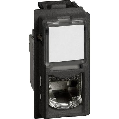 Розетка RJ45 Btnet Bticino Living Now черный UTP cat6 KG4279C6