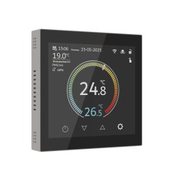 Умный сенсорный терморегулятор с LCD дисплеем дымчатый W1851104