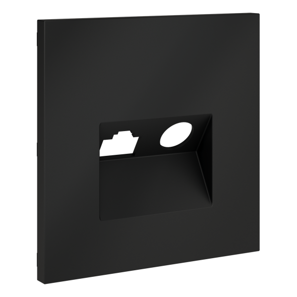 Накладка для розетки TV+RJ45 кат. 6, S70 (графит)