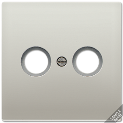 Накладка Jung LS серия алюминий TV-FM розетки AL2990TV