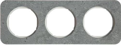 Рамка Berker R.1 Бетон белый 3 поста 10132379