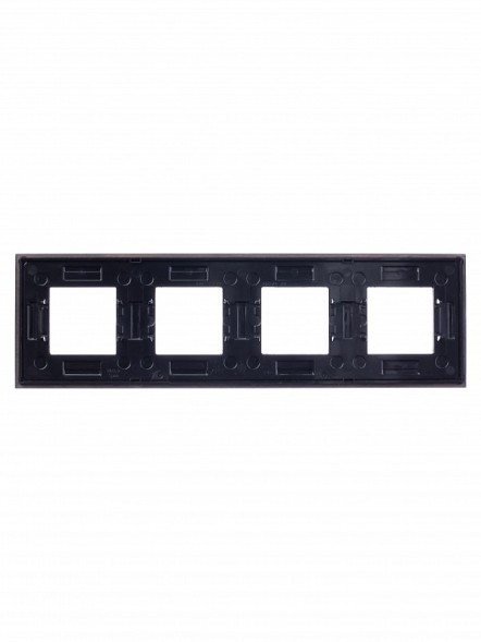 Рамка ABB Zenit Натуральное венге 4 поста 2CLA227400N2101 N2274 WG