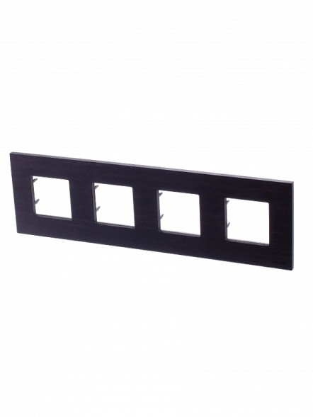 Рамка ABB Zenit Натуральное венге 4 поста 2CLA227400N2101 N2274 WG