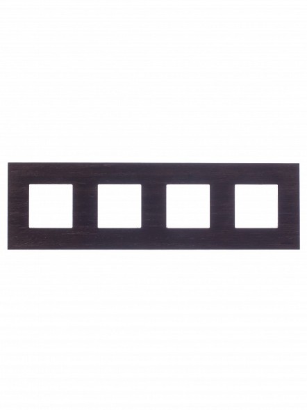 Рамка ABB Zenit Натуральное венге 4 поста 2CLA227400N2101 N2274 WG