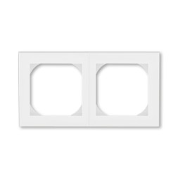 Рамка ABB Levit Белый / Ледяной 2 поста 55х55 для механизмов BJE 2CHH015520A4001 3901H-A05520 01