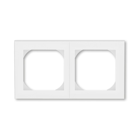 Рамка ABB Levit Белый / Ледяной 2 поста 55х55 для механизмов BJE 2CHH015520A4001 3901H-A05520 01